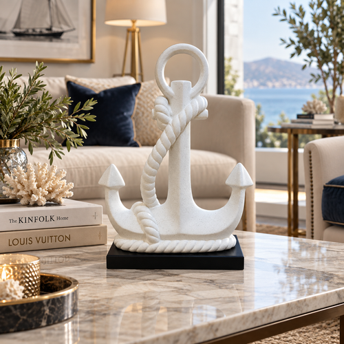 Modernist Nautical Anchor Sculpture