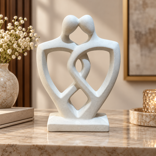 Modernist Intertwined Couple Sculpture
