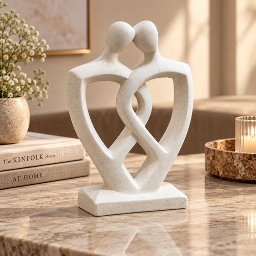 Modernist Intertwined Couple Sculpture