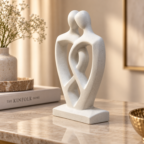 Modernist Intertwined Couple Sculpture