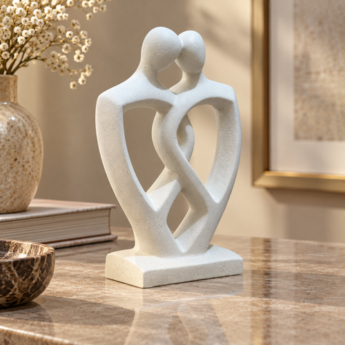 Modernist Intertwined Couple Sculpture
