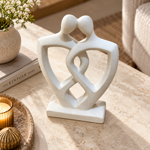 Modernist Intertwined Couple Sculpture