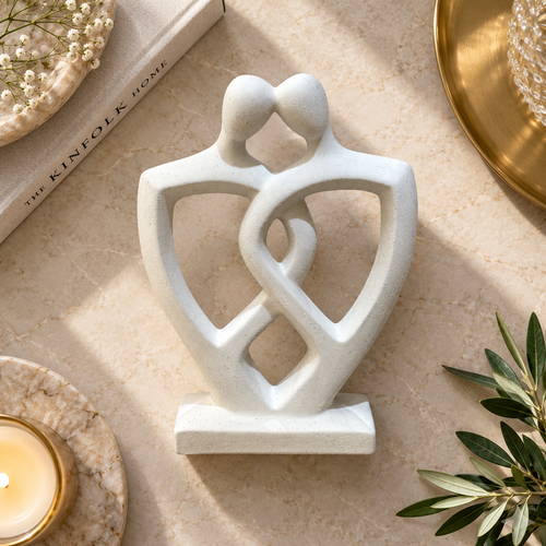 Modernist Intertwined Couple Sculpture