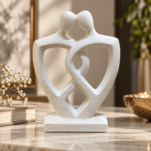 Modernist Intertwined Couple Sculpture