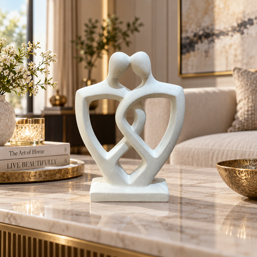 Modernist Intertwined Couple Sculpture