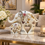 Luxury Mother & Baby Elephant Figurine