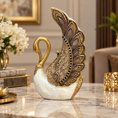 Imperial Gold Swan Wings Figurine
