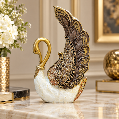 Imperial Gold Swan Wings Figurine