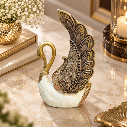 Imperial Gold Swan Wings Figurine