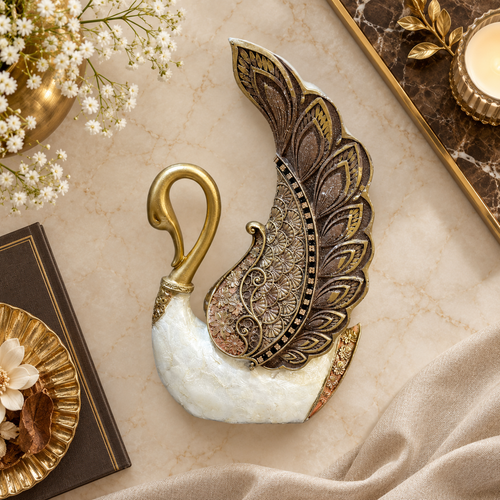 Imperial Gold Swan Wings Figurine