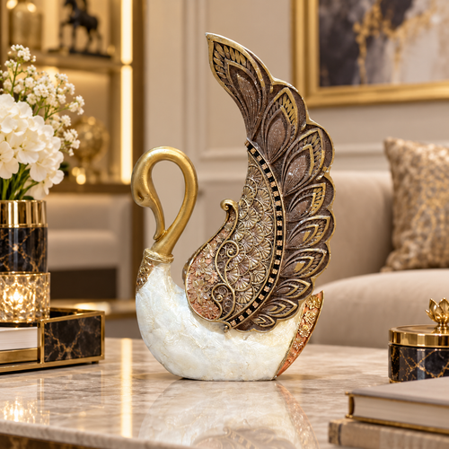 Imperial Gold Swan Wings Figurine