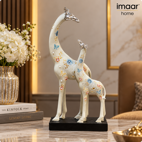 Majestic Mother & Baby Giraffe Sculpture
