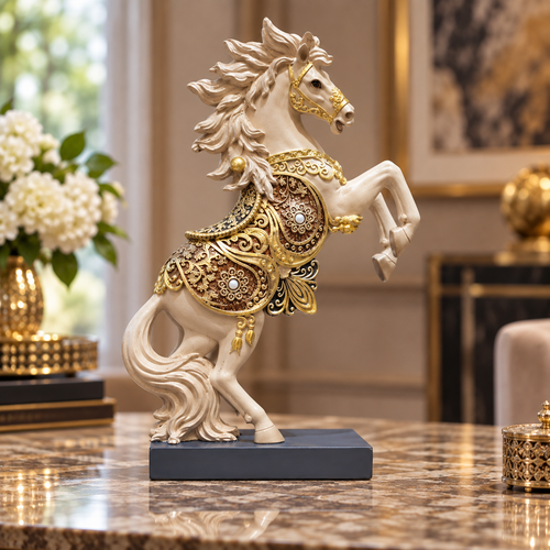 Imperial Rearing Horse Sculpture