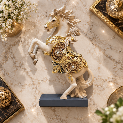 Imperial Rearing Horse Sculpture