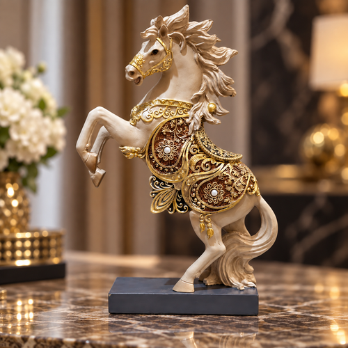 Imperial Rearing Horse Sculpture