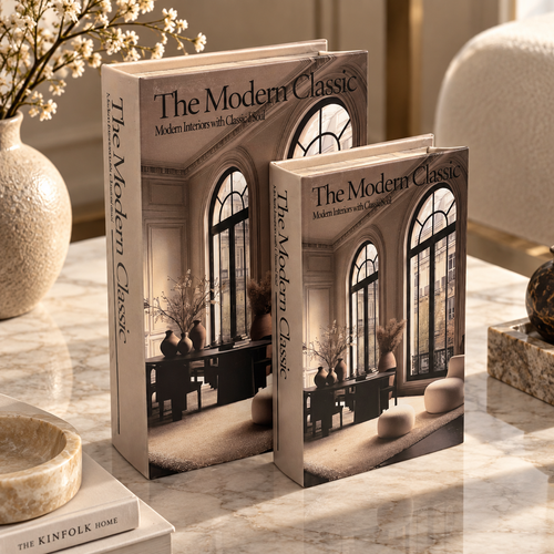 Modern Interior Architecture Storage Book 2 Piece Set