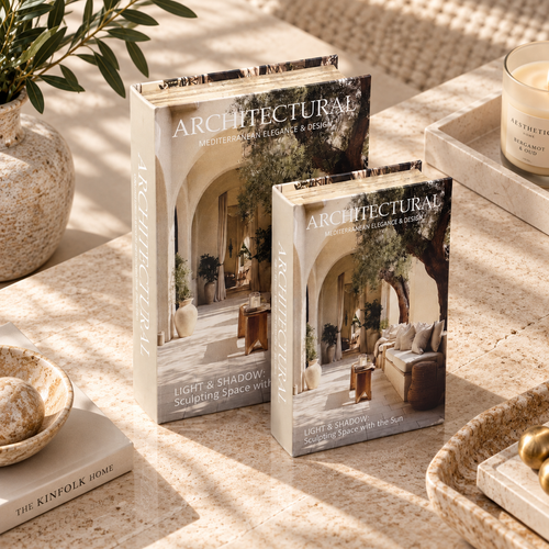 Modern Mediterranean Storage Book 2 Piece Set
