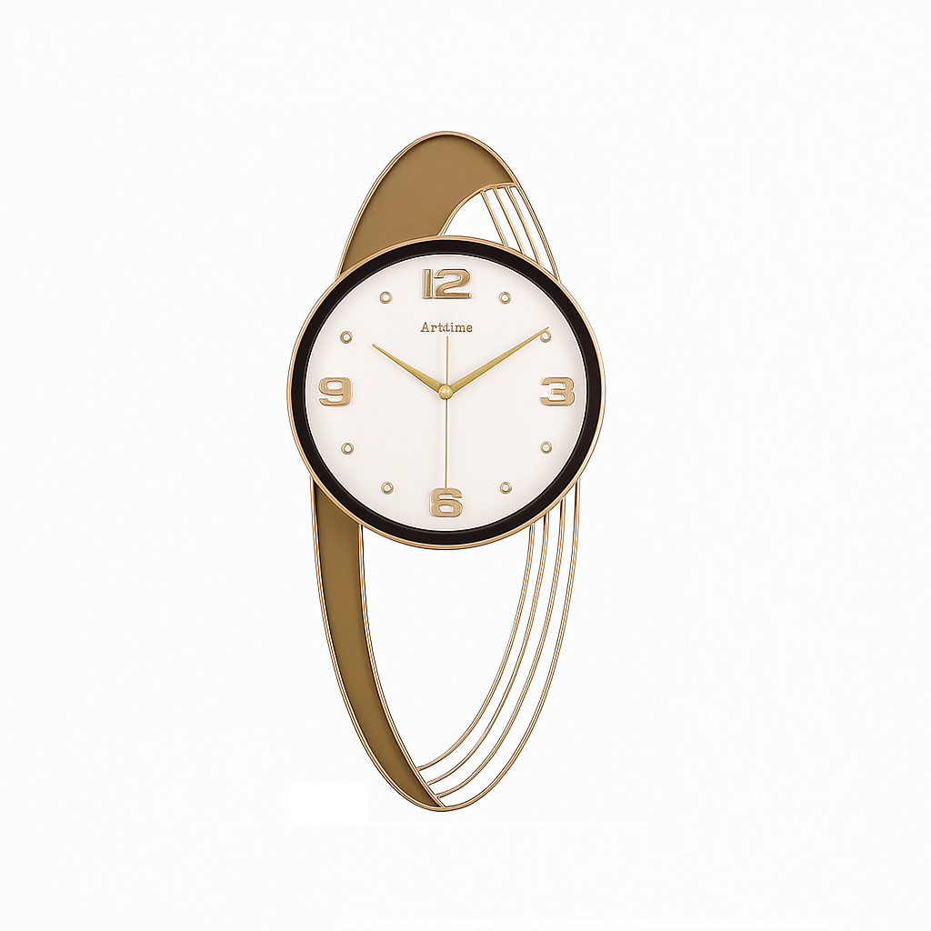Aurora Gold Designer Wall Clock