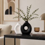 Modern Dual Tone Ceramic Vase Set