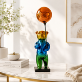 Modern Balloon Bear Sculpture – Luxury Decorative Showpiece