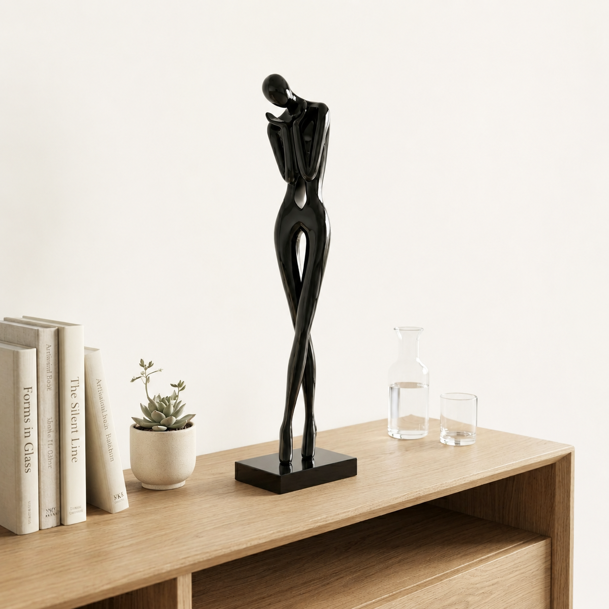 Modern Abstract Couple Sculpture