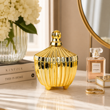 Luxury Ribbed Ceramic Candy Jar