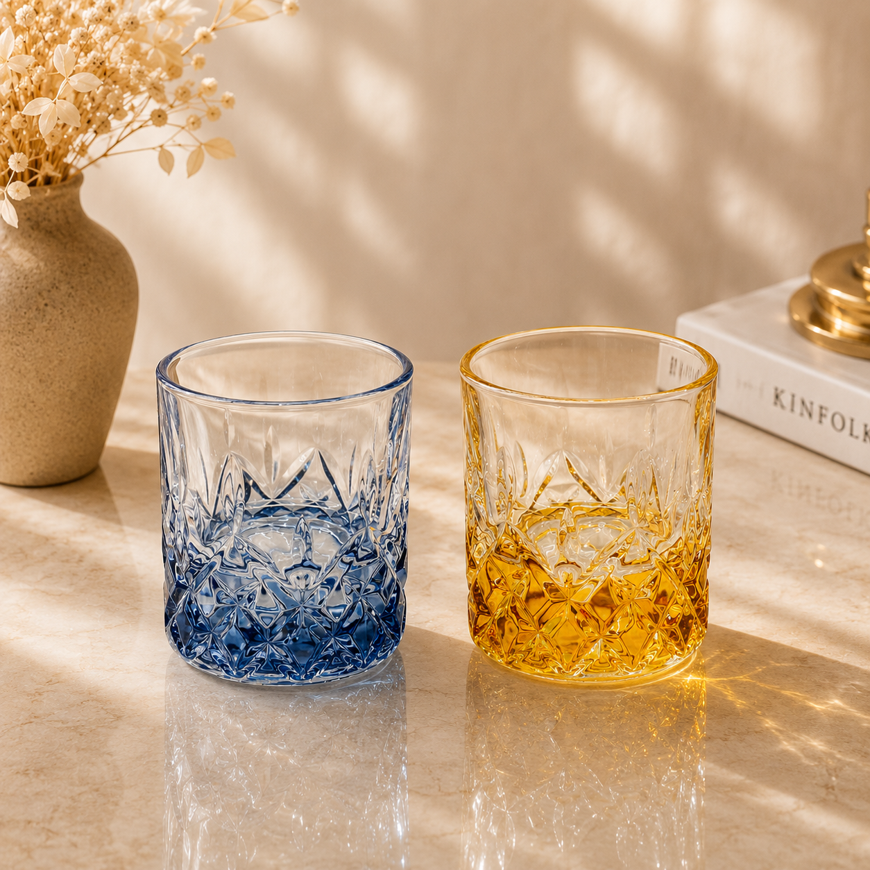 Modern Ripple Glasses Set of 6