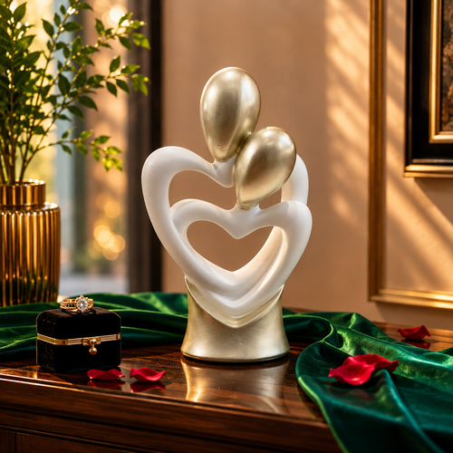 Modern Abstract Couple Sculpture