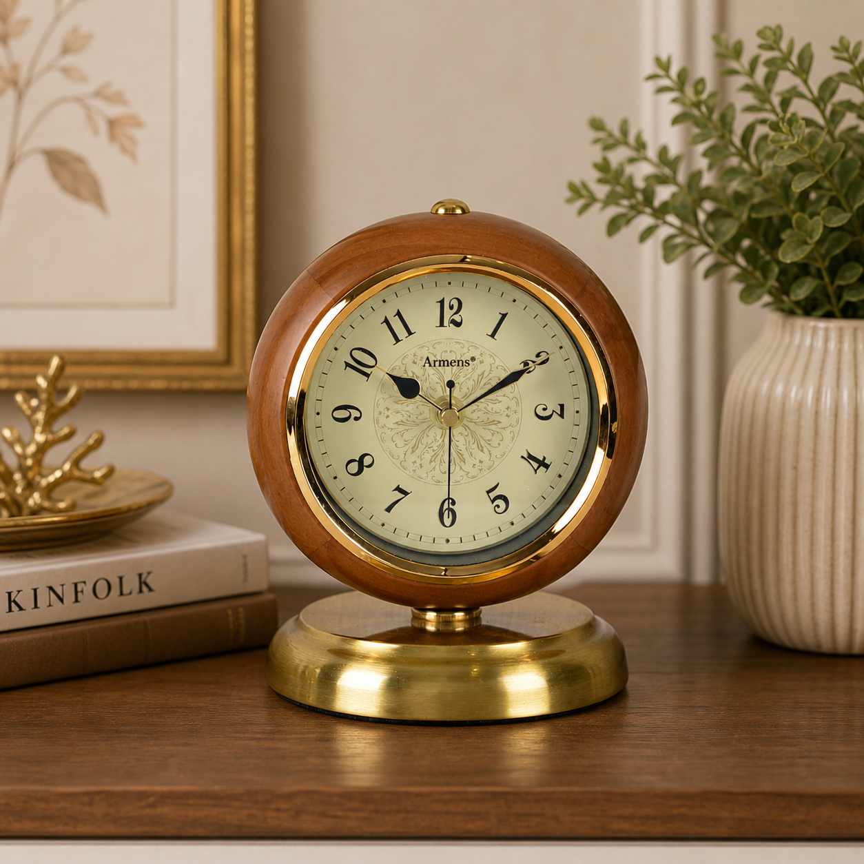 Elegant Vintage Dome Table Clock