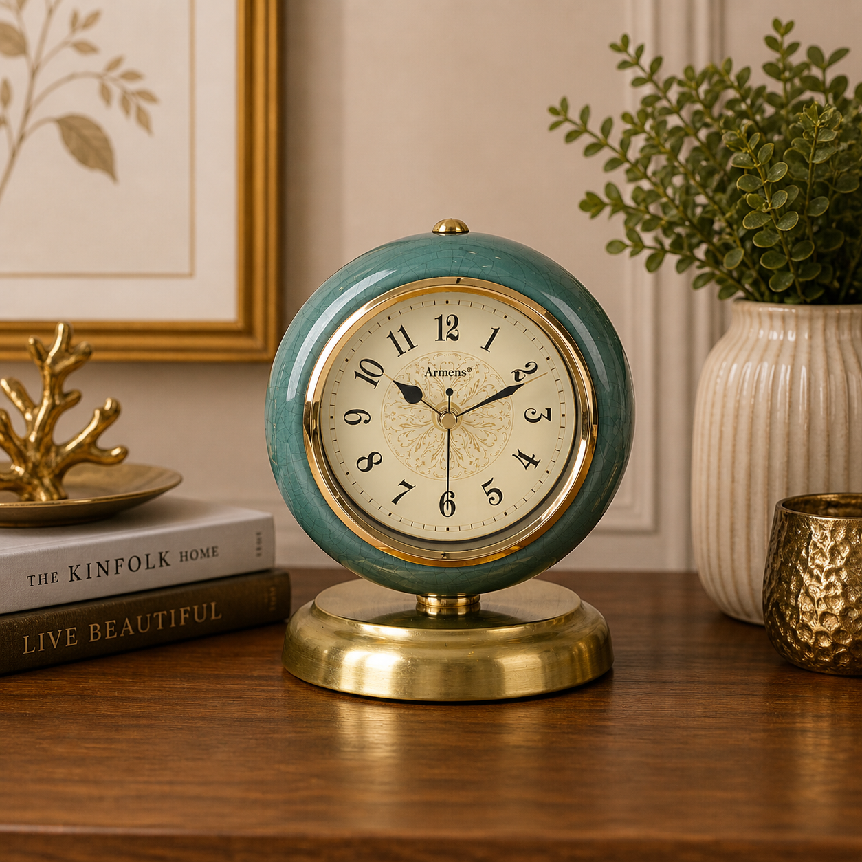 Elegant Vintage Dome Table Clock