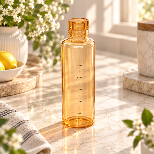 Modern Glass Hydration Tracker Bottle with Pastel Lid