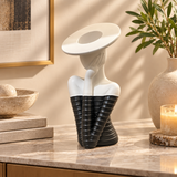 Modern Black and White Female Vase
