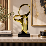 Luxury Gold Abstract Art Sculpture