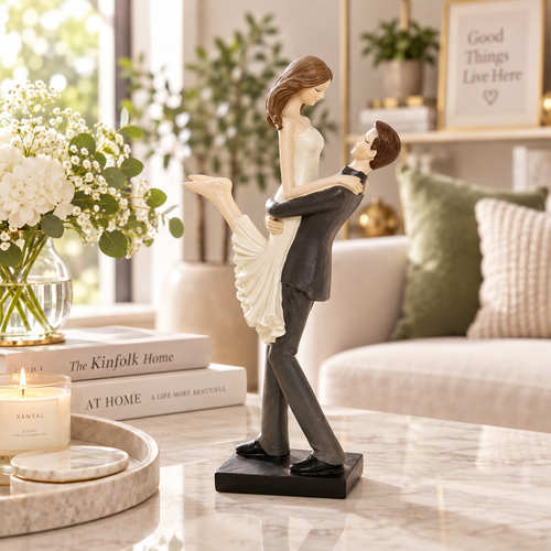 Elegant Wedding & Anniversary Couple Sculpture
