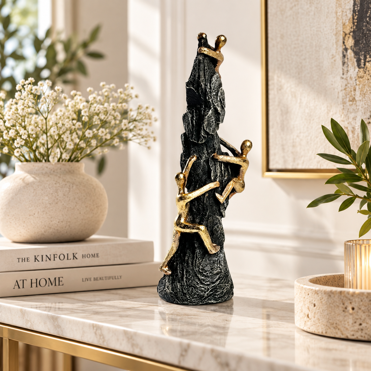 Opulent Climber Man Showpiece