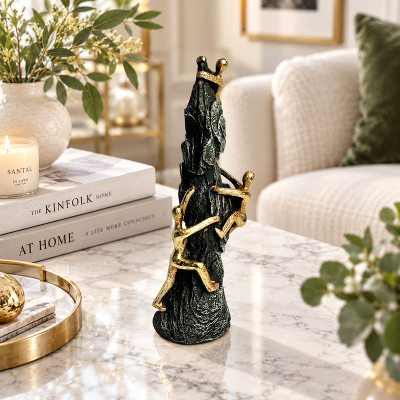 Opulent Climber Man Showpiece