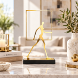 Frame of Life Abstract Walking Figure Sculpture