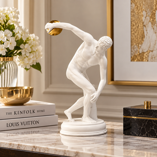 Classical Greek Male Athlete Statue