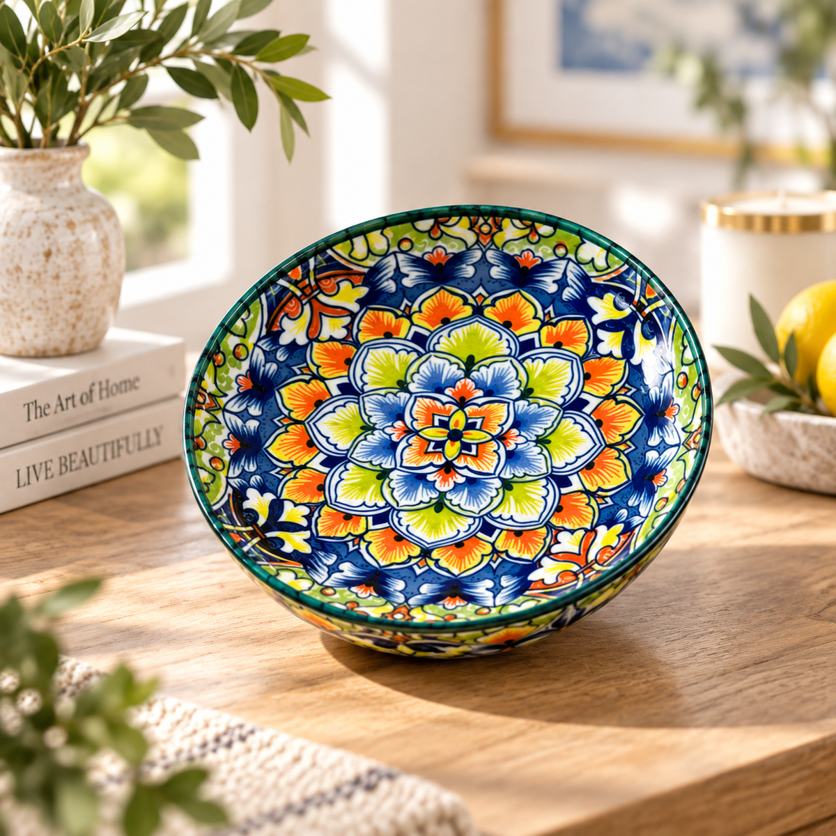 Iznik Vibrant Mosaic Bowl