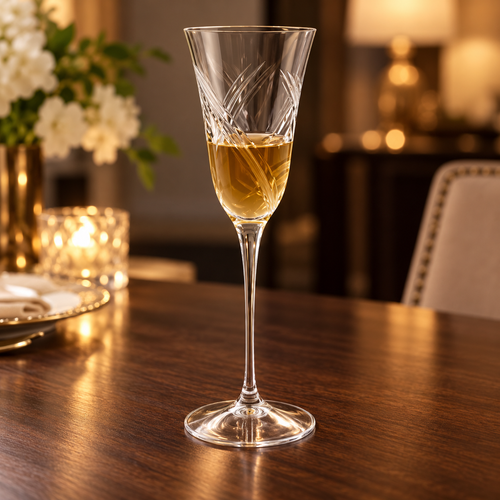 Crystal Champagne Flute Set of 4 Pcs