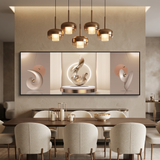 Luxury Minimalist Floating Sculpture Canvas Set of 3