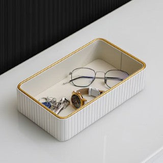 Elegant Multi-Purpose Organizer Tray for Home & Office