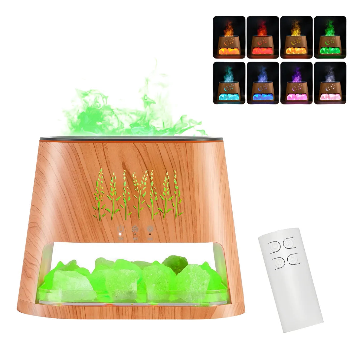 AuraBeam Diffuser – Radiant Mist with Soothing Light & Crystal Effect