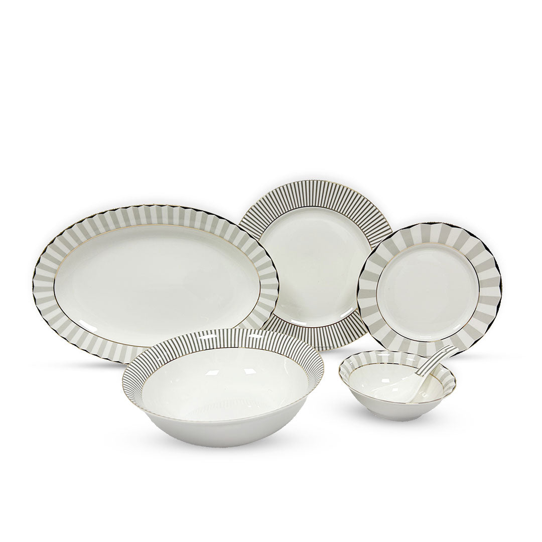 Modem Elegance 33pc Dinner Set