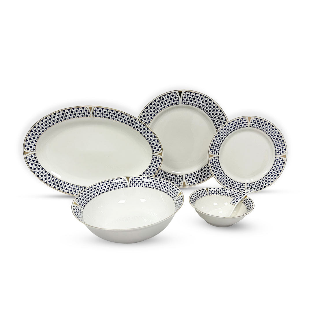 Midinght Mosaic 33pc Dinner Set
