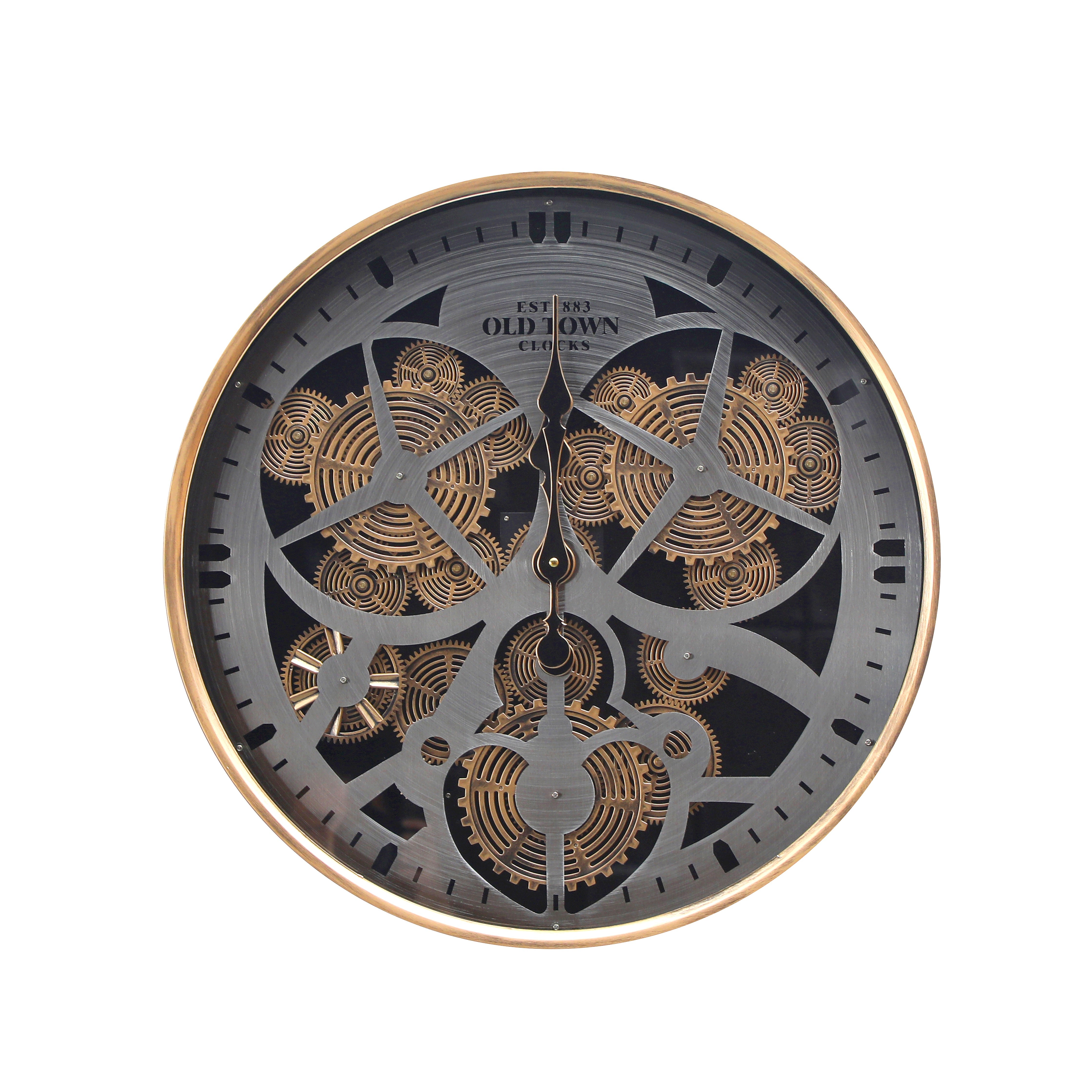 Decorative Gear Clock – 60cm Classic Old Town Design