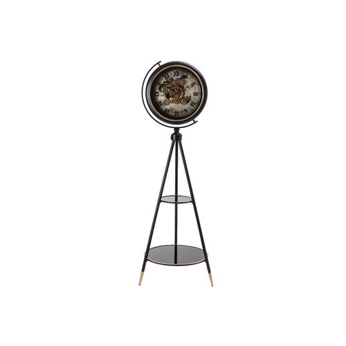 Industrial Globe Tripod Floor Clock