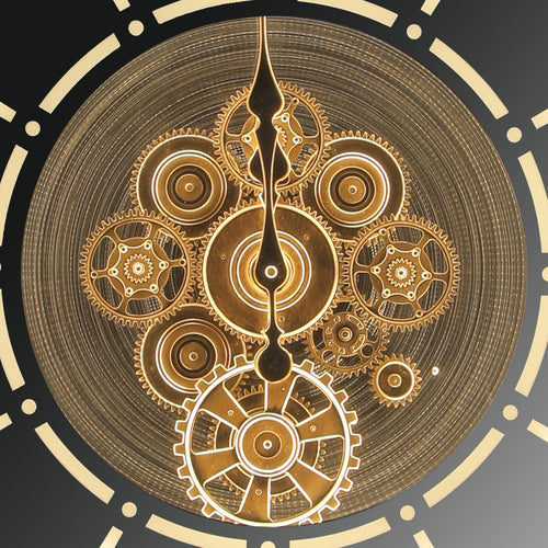 Majestique Roman Gear Clock
