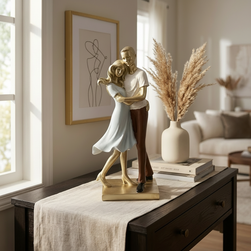 Romantic Embrace Couple Figurine