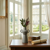 Elegant Matte Charcoal Vase
